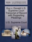 Image for Guy V. Donald U.S. Supreme Court Transcript of Record with Supporting Pleadings
