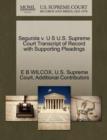 Image for Segurola V. U S U.S. Supreme Court Transcript of Record with Supporting Pleadings