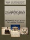 Image for Amy V. Shelby County Taxing Dist U.S. Supreme Court Transcript of Record with Supporting Pleadings