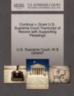 Image for Cordova V. Grant U.S. Supreme Court Transcript of Record with Supporting Pleadings