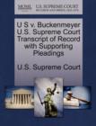 Image for U S V. Buckenmeyer U.S. Supreme Court Transcript of Record with Supporting Pleadings
