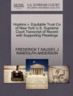 Image for Hopkins V. Equitable Trust Co of New York U.S. Supreme Court Transcript of Record with Supporting Pleadings