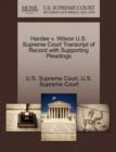 Image for Hardee V. Wilson U.S. Supreme Court Transcript of Record with Supporting Pleadings