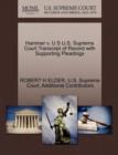 Image for Hammer V. U S U.S. Supreme Court Transcript of Record with Supporting Pleadings