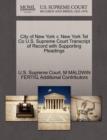 Image for City of New York V. New York Tel Co U.S. Supreme Court Transcript of Record with Supporting Pleadings