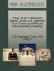 Image for Dows, et al. V. Wisconsin Marine, Et Ano U.S. Supreme Court Transcript of Record with Supporting Pleadings