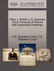 Image for Wiley V. Sinkler U.S. Supreme Court Transcript of Record with Supporting Pleadings
