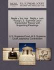 Image for Nagle V. Loi Hoa : Nagle V. Lam Young U.S. Supreme Court Transcript of Record with Supporting Pleadings