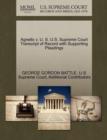 Image for Agnello V. U. S. U.S. Supreme Court Transcript of Record with Supporting Pleadings