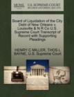 Image for Board of Liquidation of the City Debt of New Orleans V. Louisville &amp; N R Co U.S. Supreme Court Transcript of Record with Supporting Pleadings