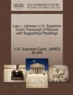 Image for Lee V. Johnson U.S. Supreme Court Transcript of Record with Supporting Pleadings