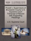 Image for Powell V. Supervisors of Brunswick County U.S. Supreme Court Transcript of Record with Supporting Pleadings