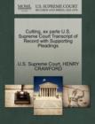 Image for Cutting, Ex Parte U.S. Supreme Court Transcript of Record with Supporting Pleadings