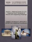 Image for Jenkins V. National Surety Co U.S. Supreme Court Transcript of Record with Supporting Pleadings