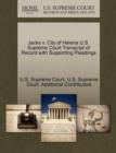 Image for Jacks V. City of Helena U.S. Supreme Court Transcript of Record with Supporting Pleadings