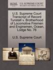 Image for U.S. Supreme Court Transcript of Record Tunstall V. Brotherhood of Locomotive Firemen and Enginemen, Ocean, Lodge No. 76