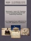 Image for Richmond V. Irons U.S. Supreme Court Transcript of Record with Supporting Pleadings
