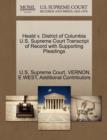 Image for Heald V. District of Columbia U.S. Supreme Court Transcript of Record with Supporting Pleadings