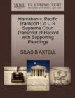 Image for Hanrahan V. Pacific Transport Co U.S. Supreme Court Transcript of Record with Supporting Pleadings