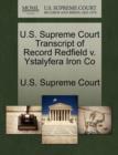 Image for U.S. Supreme Court Transcript of Record Redfield V. Ystalyfera Iron Co