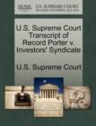 Image for U.S. Supreme Court Transcript of Record Porter V. Investors&#39; Syndicate