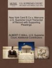Image for New York Cent R Co V. Marcone U.S. Supreme Court Transcript of Record with Supporting Pleadings