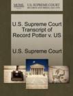 Image for U.S. Supreme Court Transcript of Record Potter V. Us