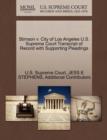 Image for Stimson V. City of Los Angeles U.S. Supreme Court Transcript of Record with Supporting Pleadings