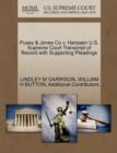 Image for Pusey &amp; Jones Co V. Hanssen U.S. Supreme Court Transcript of Record with Supporting Pleadings