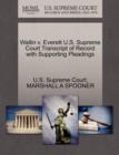 Image for Wallin V. Everett U.S. Supreme Court Transcript of Record with Supporting Pleadings