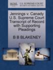 Image for Jennings V. Canady U.S. Supreme Court Transcript of Record with Supporting Pleadings