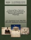 Image for U S Ex Rel Tisi V. Tod U.S. Supreme Court Transcript of Record with Supporting Pleadings