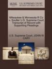 Image for Milwaukee &amp; Minnesota R Co V. Soutter U.S. Supreme Court Transcript of Record with Supporting Pleadings