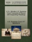 Image for U S V. Brindle U.S. Supreme Court Transcript of Record with Supporting Pleadings