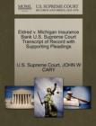 Image for Eldred V. Michigan Insurance Bank U.S. Supreme Court Transcript of Record with Supporting Pleadings