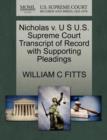 Image for Nicholas V. U S U.S. Supreme Court Transcript of Record with Supporting Pleadings
