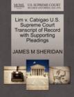 Image for Lim V. Cabigao U.S. Supreme Court Transcript of Record with Supporting Pleadings