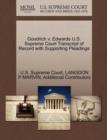 Image for Goodrich V. Edwards U.S. Supreme Court Transcript of Record with Supporting Pleadings
