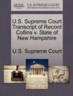Image for U.S. Supreme Court Transcript of Record Collins V. State of New Hampshire