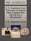 Image for U.S. Supreme Court Transcript of Record New England Mut Life Ins Co V. Woodworth