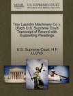 Image for Troy Laundry Machinery Co V. Dolph U.S. Supreme Court Transcript of Record with Supporting Pleadings