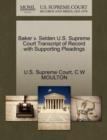 Image for Baker V. Selden U.S. Supreme Court Transcript of Record with Supporting Pleadings