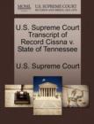 Image for U.S. Supreme Court Transcript of Record Cissna V. State of Tennessee