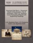 Image for Davenport Nat Bank V. Davenport Board of Equalization, City of Davenport, Iowa U.S. Supreme Court Transcript of Record with Supporting Pleadings