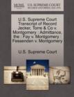 Image for U.S. Supreme Court Transcript of Record Jecker, Torre &amp; Co V. Montgomery