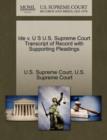 Image for Ide V. U S U.S. Supreme Court Transcript of Record with Supporting Pleadings
