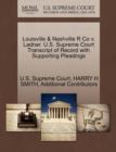 Image for Louisville &amp; Nashville R Co V. Ladner. U.S. Supreme Court Transcript of Record with Supporting Pleadings