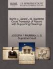 Image for Burns V. Lucas U.S. Supreme Court Transcript of Record with Supporting Pleadings