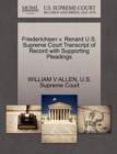 Image for Friederichsen V. Renard U.S. Supreme Court Transcript of Record with Supporting Pleadings