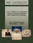 Image for U S V. O&#39;Brien U.S. Supreme Court Transcript of Record with Supporting Pleadings